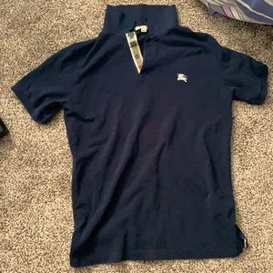 Burburry blue logo polo Small